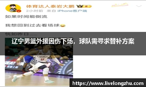 辽宁男篮外援因伤下场，球队需寻求替补方案