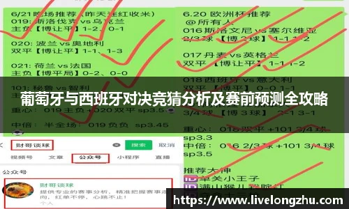 葡萄牙与西班牙对决竞猜分析及赛前预测全攻略